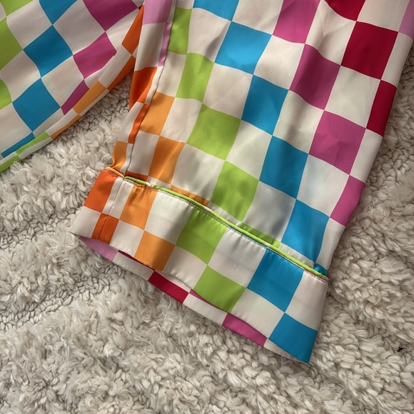 Colorful Checkered Pajama Set - Picture 5 of 6